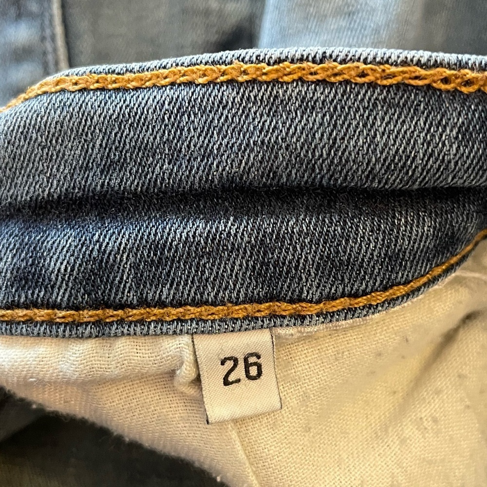 HUDSON Distressed Blue Ripped Skinny Jeans. Size 26W/28L - Picture 7 of 11